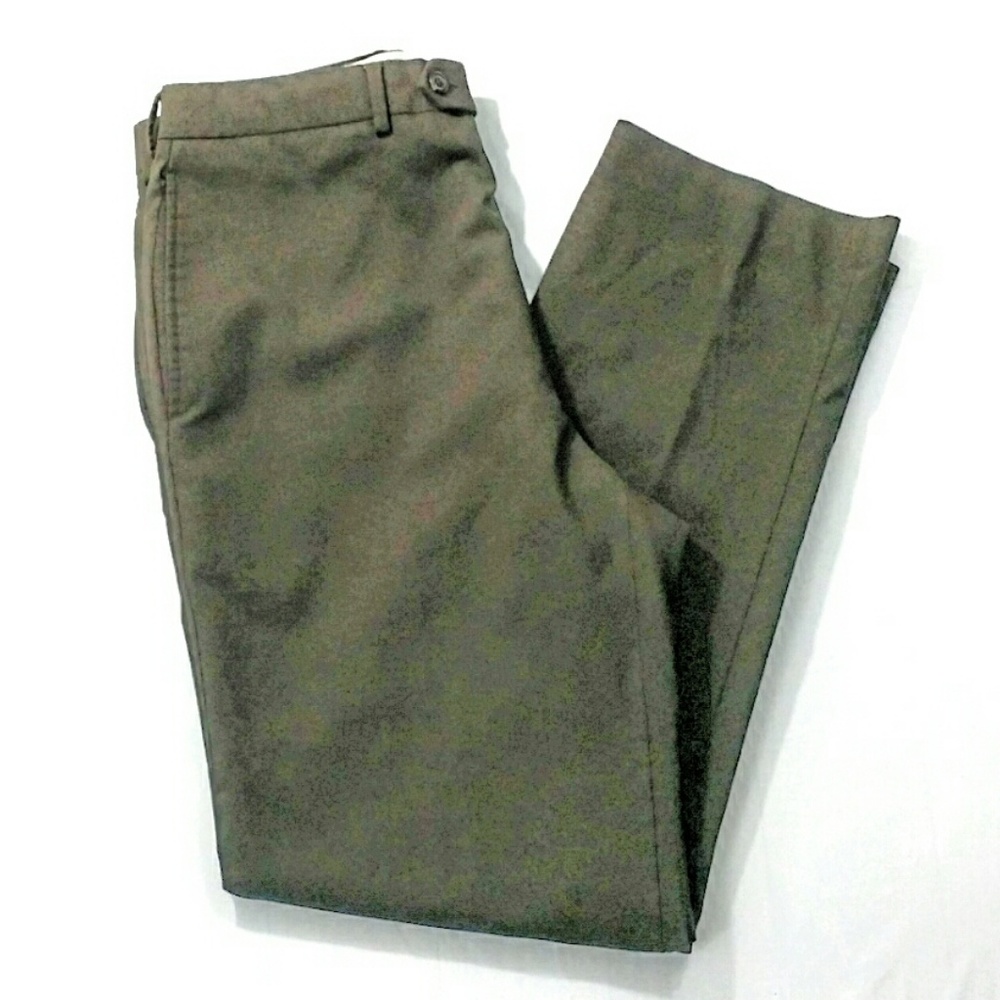 SALE! Ralph Lauren Brown Flat Front Pants 34 M410 - Picture 2 of 8